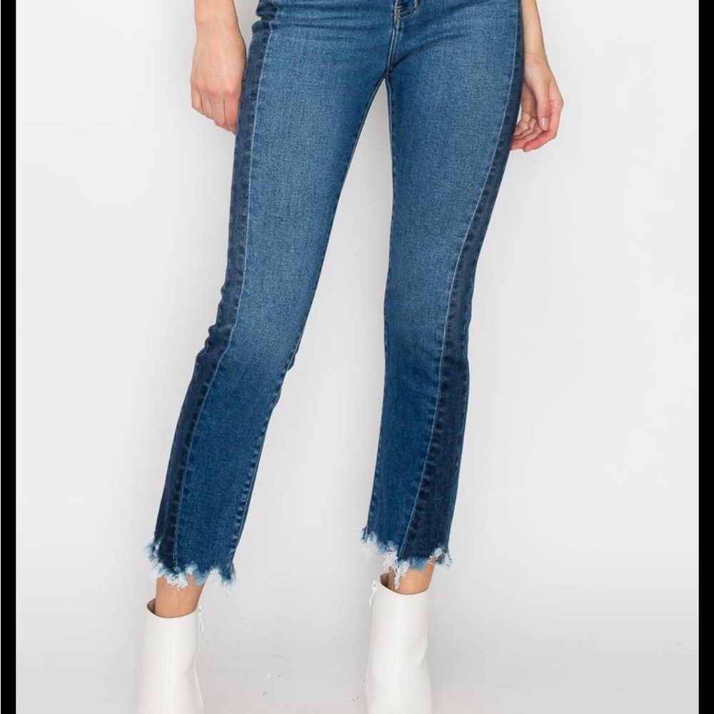 Artemis Design Co. Dark Blue Cropped Jeans
